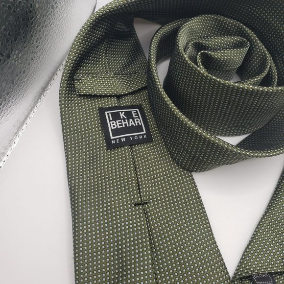 IKE BEHAR New‎ York Brown Micro Dot Neck Tie - Picture 3 of 8